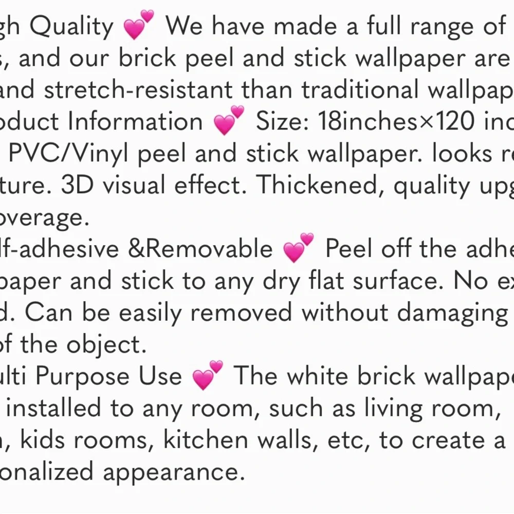 Home White Gray Peel and Stick Wallpaper Brick Contact Paper 120” ×18” Faux 3D B